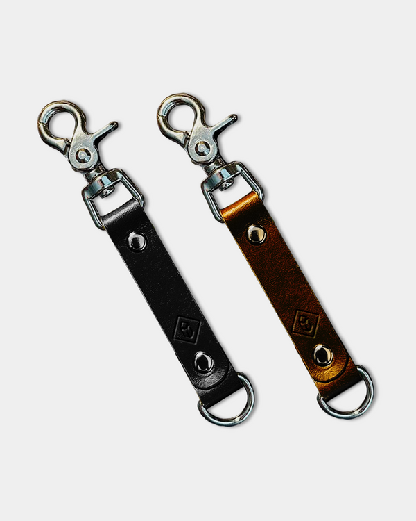 Post Leather Keychain
